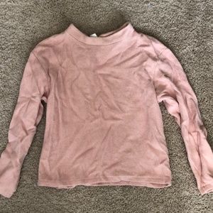 Pink H&M Mock Neck Sweater